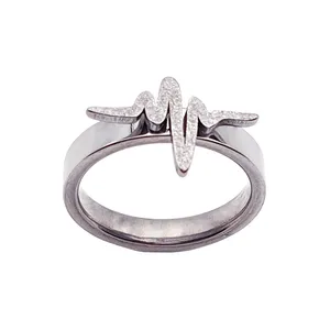 انگشتر زنانه مدل ضربان كد RNG18-SV