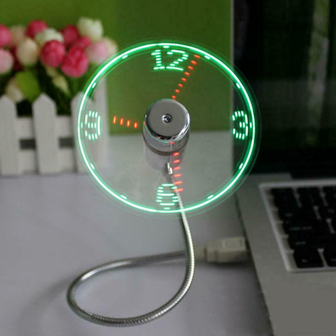 پنکه USB مدل clock fan پنکه USB مدل clock fan