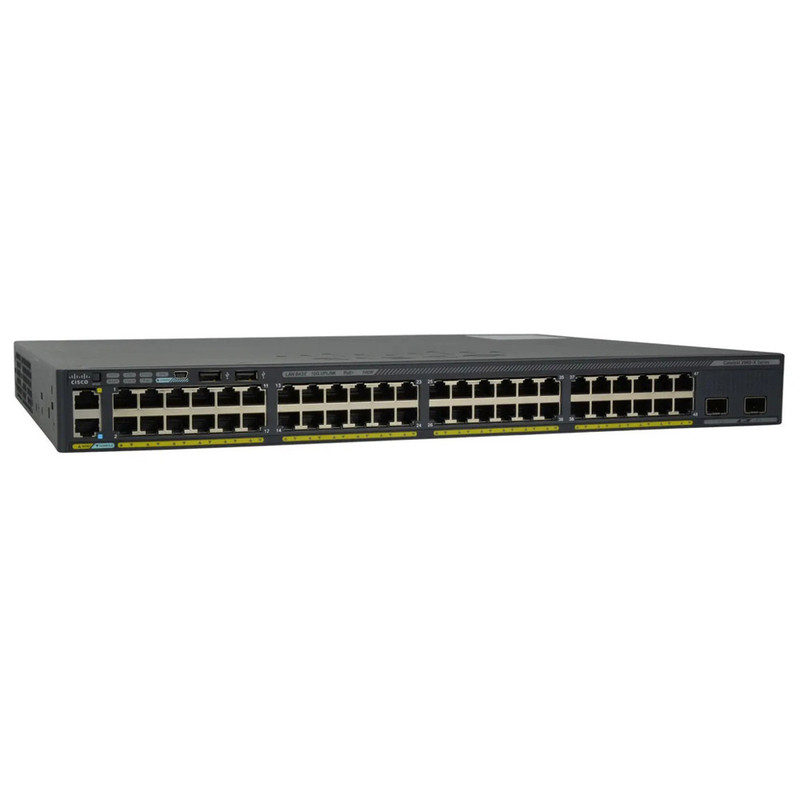 سوییچ شبکه 48 پورت POE سیسکو مدل  WS-C2960X-48FPD-L RF