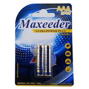 نقد و بررسی باطری نیم قلمی آلکالاین مکسیدر مدل MXR03A بسته دو عددی توسط خریداران