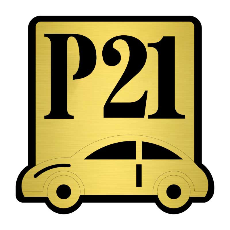 تابلو نشانگر کازیوه طرح پارکینگ شماره 21 کد P-BG 21