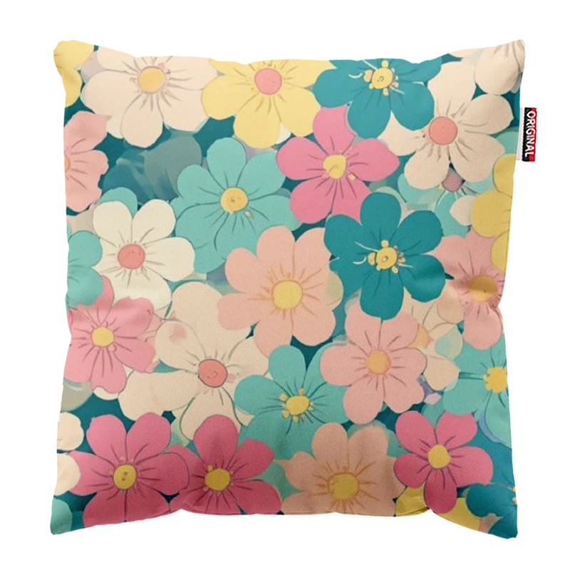 کوسن پاد آفرین طرح گل کد 3327 سایز 30*30 سانتی متر