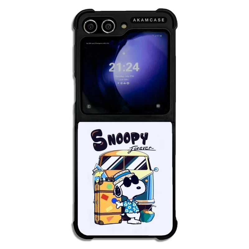کاور آکام مدل AMCWSGZFLIP5-SNOOPY11 مناسب برای گوشی موبایل سامسونگ Galaxy Z Flip 5