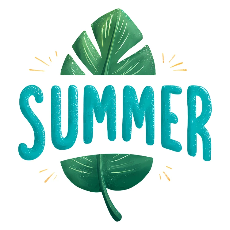 استیکر پارچه و لباس پاد آفرین مدل تابستان کد S5831