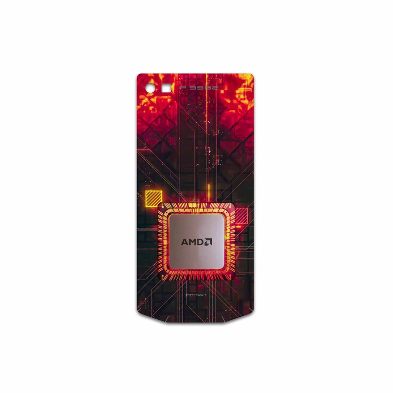 برچسب پوششی ماهوت مدل AMD-Brand مناسب برای گوشی موبایل بلک بری P9982