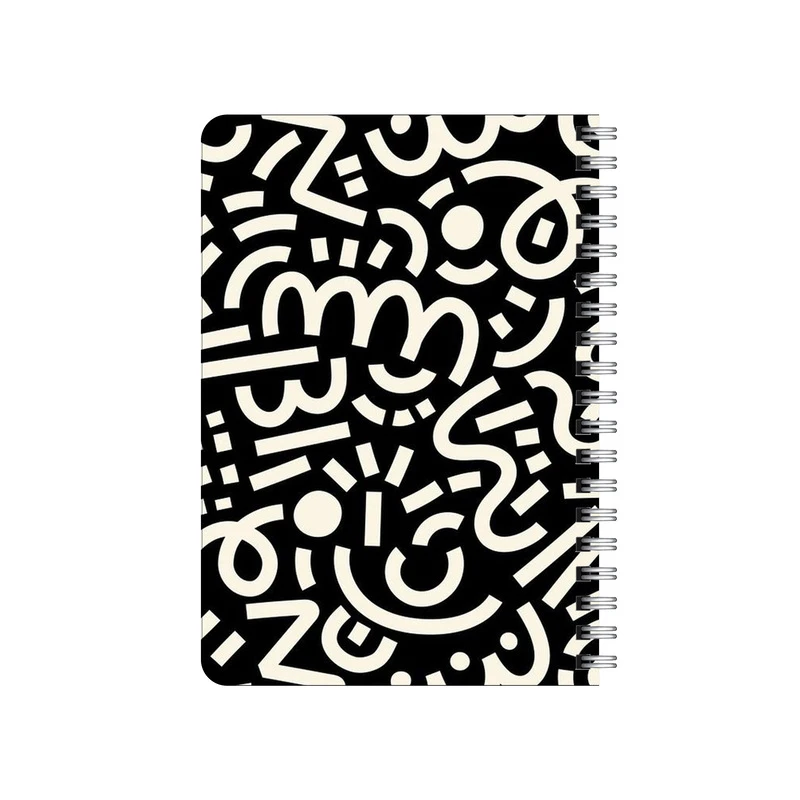 دفترچه یادداشت بامبیلیپ مدل چوبی طرح پترن  انواع خطوط کد 2491459