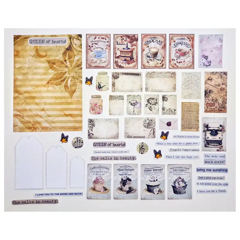 کارت پستال مدل QUEEN بولت ژورنال و اسکرپ بوک