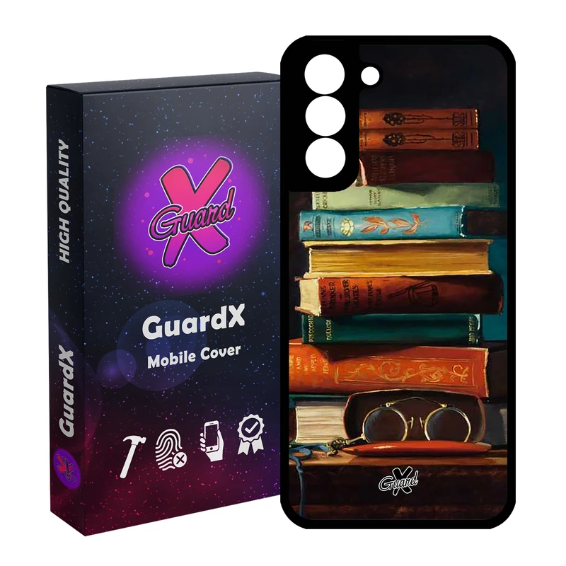 کاور گارد ایکس طرح کتاب مدل Glass10299 مناسب برای گوشی موبایل سامسونگ Galaxy S21 FE