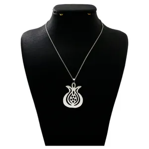 گردنبند نقره زنانه دلی جم  طرح   انار شب یلدا   کد D 407