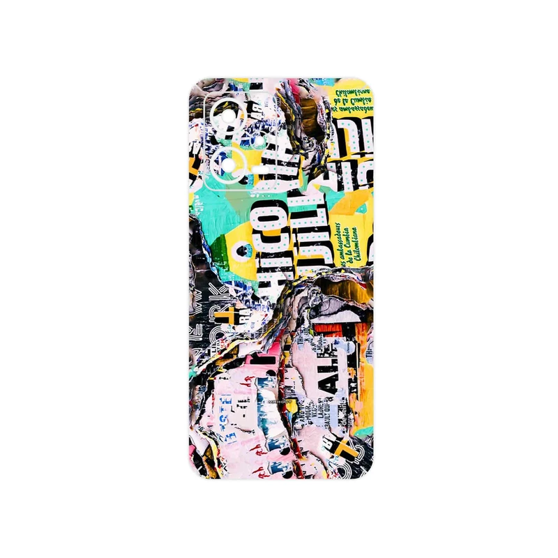 برچسب پوششی ماهوت مدل Collage of Teared Paper مناسب برای گوشی موبایل شیائومی Redmi Note 12 5G
