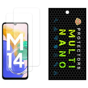 Multi Nano X-S2N Model Transparent Screen Protector Suitable For Samsung Galaxy M14 4G Mobile Phone Pack Of 2