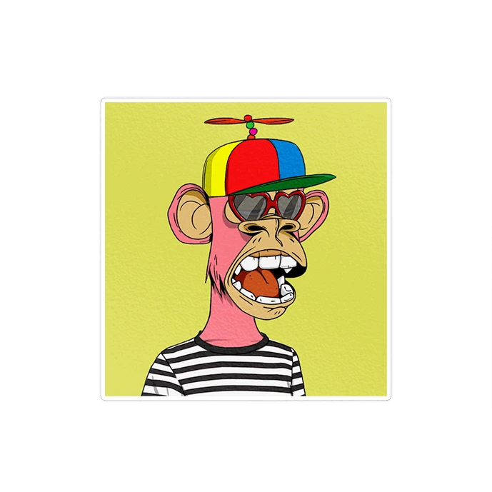 استیکر لپ تاپ ماسا دیزاین طرح monkey مدل STK1702