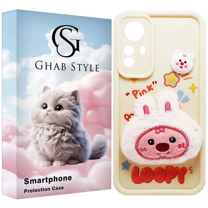 کاور قاب استایل مدل مخملی دخترانه مناسب برای گوشی موبایل شیائومی Redmi Note 12s