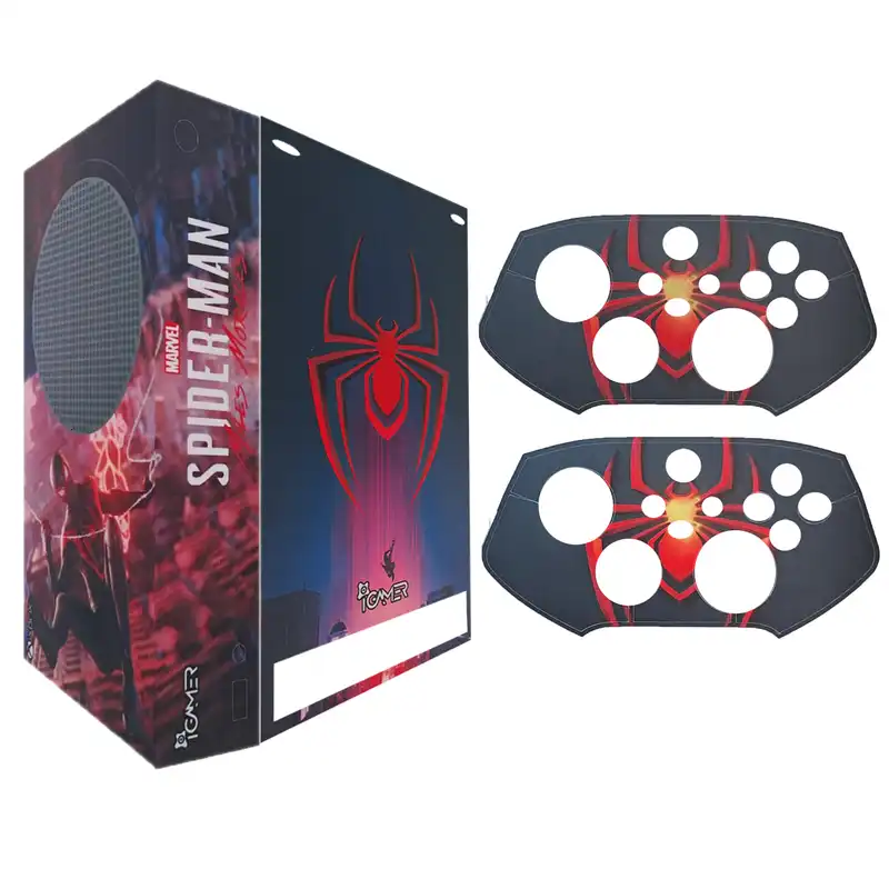 برچسب کنسول بازی ایکس باکس سری اس آیگیمر طرح اسپایدر من مدل Skins0014 مجموعه 3 عددی