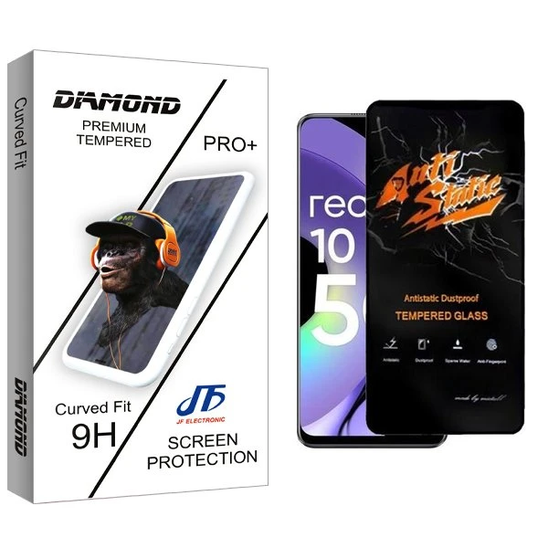 محافظ صفحه نمایش جی اف مدل Diamond Antistatic مناسب برای گوشی موبایل ریلمی 10 Pro 5G