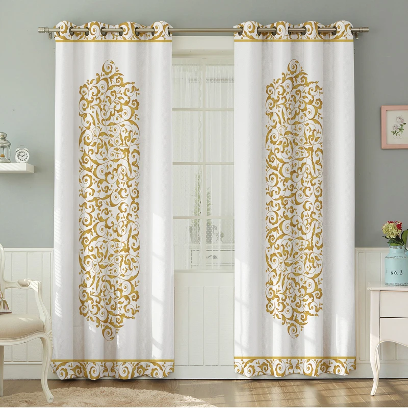 پرده نیروانا طرح  مدل مخمل کد 4479 سایز 140×280 سانتی متر