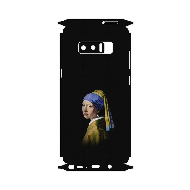 برچسب پوششی ماهوت مدل Girl with a Pearl Earring of Vermeer-FullSkin مناسب برای گوشی موبایل سامسونگ Galaxy Note 8