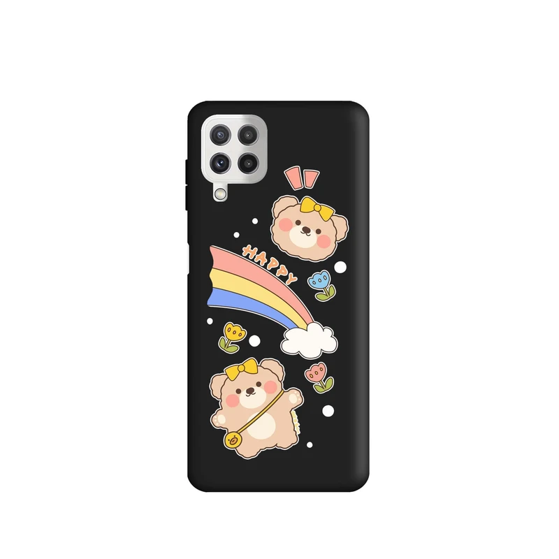 کاور طرح خرس رنگین کمان کد m568 مناسب برای گوشی موبایل سامسونگ Galaxy A22 4G / M32