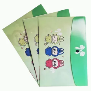 پوشه دکمه دار پرگه مدل لبوبو سایز A4 بسته 3 عددی