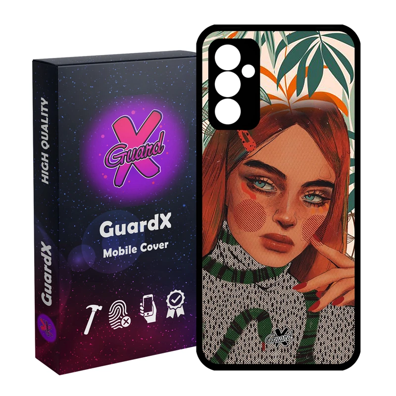 کاور گارد ایکس طرح دختر مدل Glass10331 مناسب برای گوشی موبایل سامسونگ Galaxy A55 / A55 5G