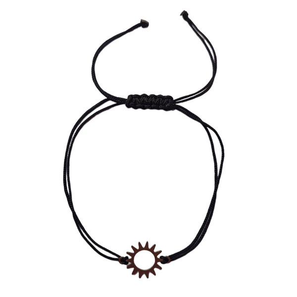 دستبند زنانه مدل نخی طرح خورشید کد HC308 دستبند زنانه مدل نخی طرح خورشید کد HC308