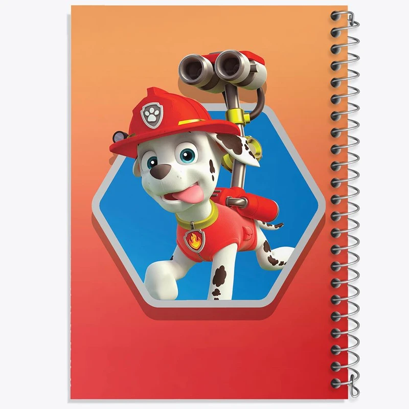 دفتر مشق 100 برگ خندالو طرح مارشال سگ های نگهبان Paw Patrol کد 12588