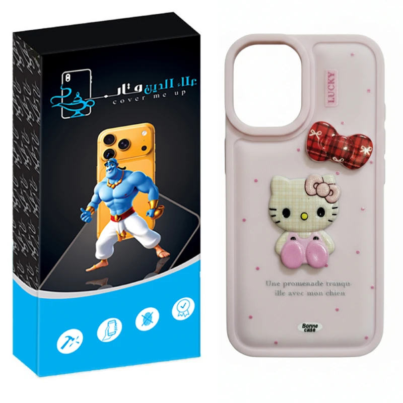 کاور علاالدین قاب مدل کیتی عروسکی مناسب برای گوشی موبایل اپل Iphone 16