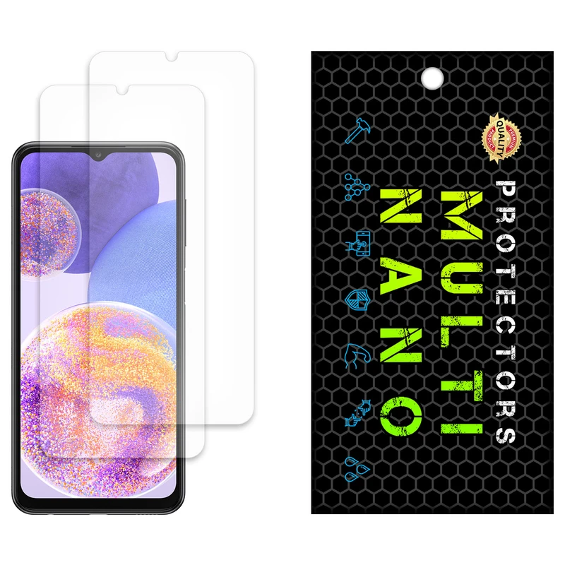 محافظ صفحه نمایش مات مولتی نانو مدل X-S2M مناسب برای گوشی موبایل سامسونگ Galaxy A23 بسته دو عددی