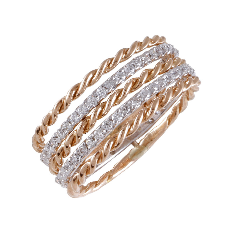 انگشتر طلا 18 عیار زنانه جواهری گاندی مدل 30548 انگشتر طلا 18 عیار زنانه جواهری گاندی مدل 30548