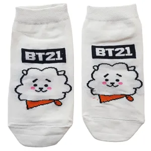 جوراب زنانه مدل آرجی BTS bt21 بسته 1 عددی