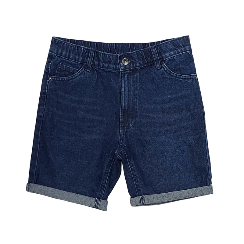 شلوارک جین پسرانه الایو مدل 6322 رنگ آبی