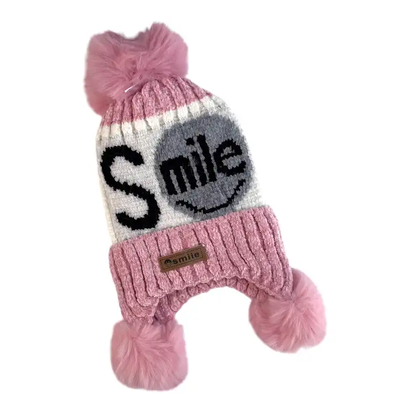 کلاه بافتنی بچگانه مدل اسمایل RO_186