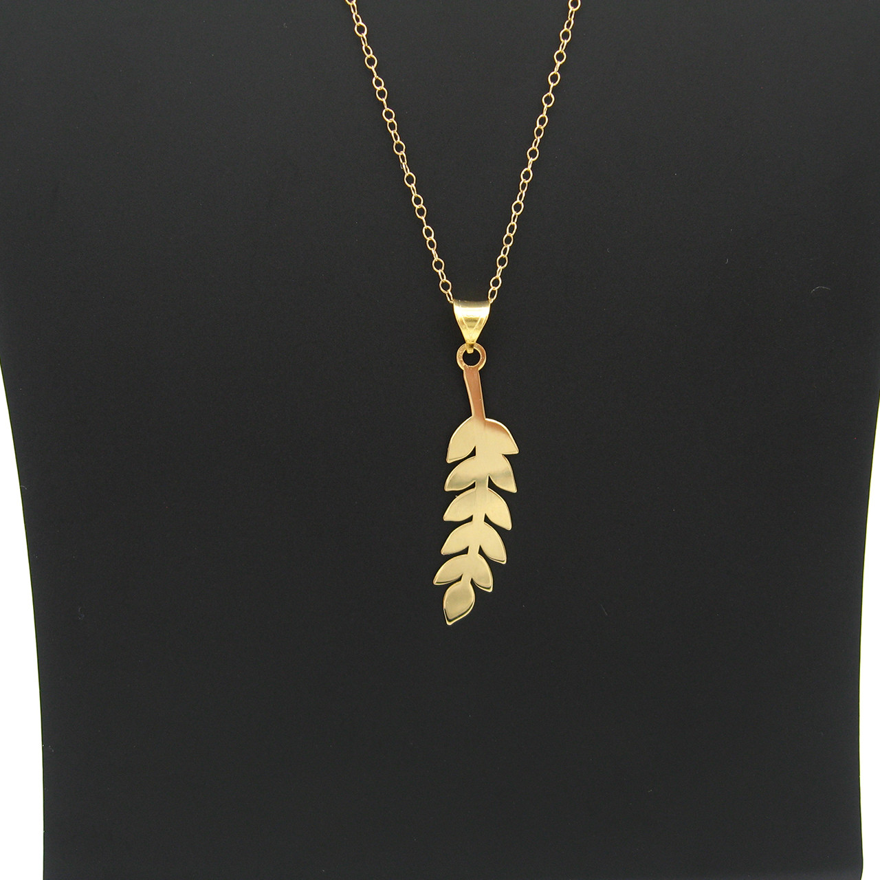 نیم ست طلا 18 عیار زنانه کاپانی مدل برگ زیتون کد KS006