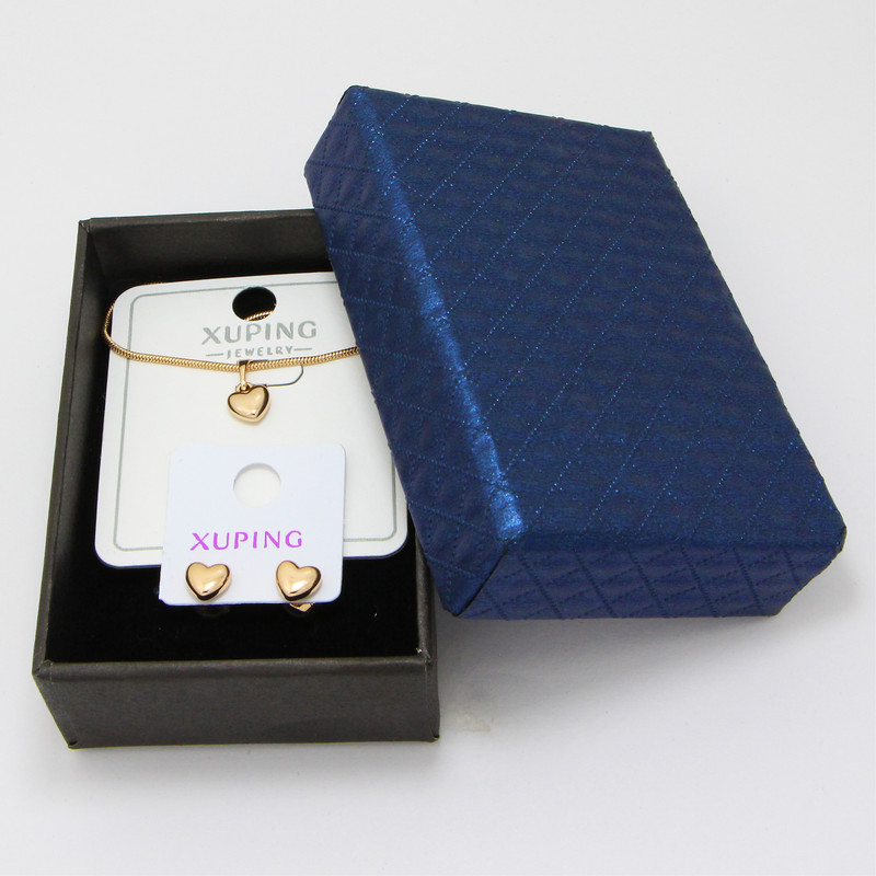 نیم ست زنانه ژوپینگ مدل قلب طلایی کد XP176 با زنجیر