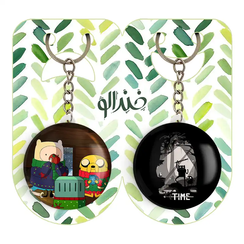 جاکلیدی خندالو مدل جیک و فین وقت ماجراجویی Adventure Time کد 2084220838 مجموعه 2 عددی