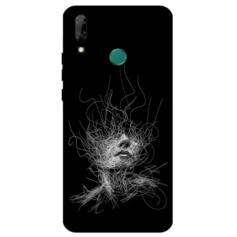 کاور مگافون طرح اسکچ صورت مدل 7423 مناسب برای گوشی موبایل هوآوی Y9 2019