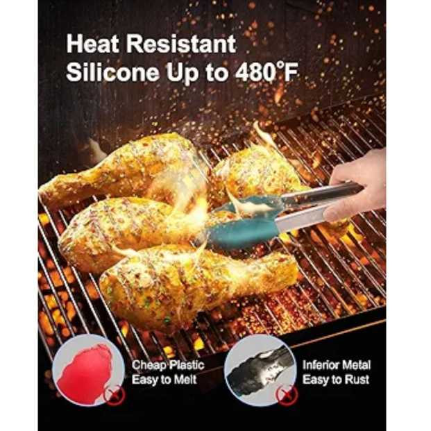 انبر آشپزی شنگیا مدل قفل دار طرح سیلیکونی