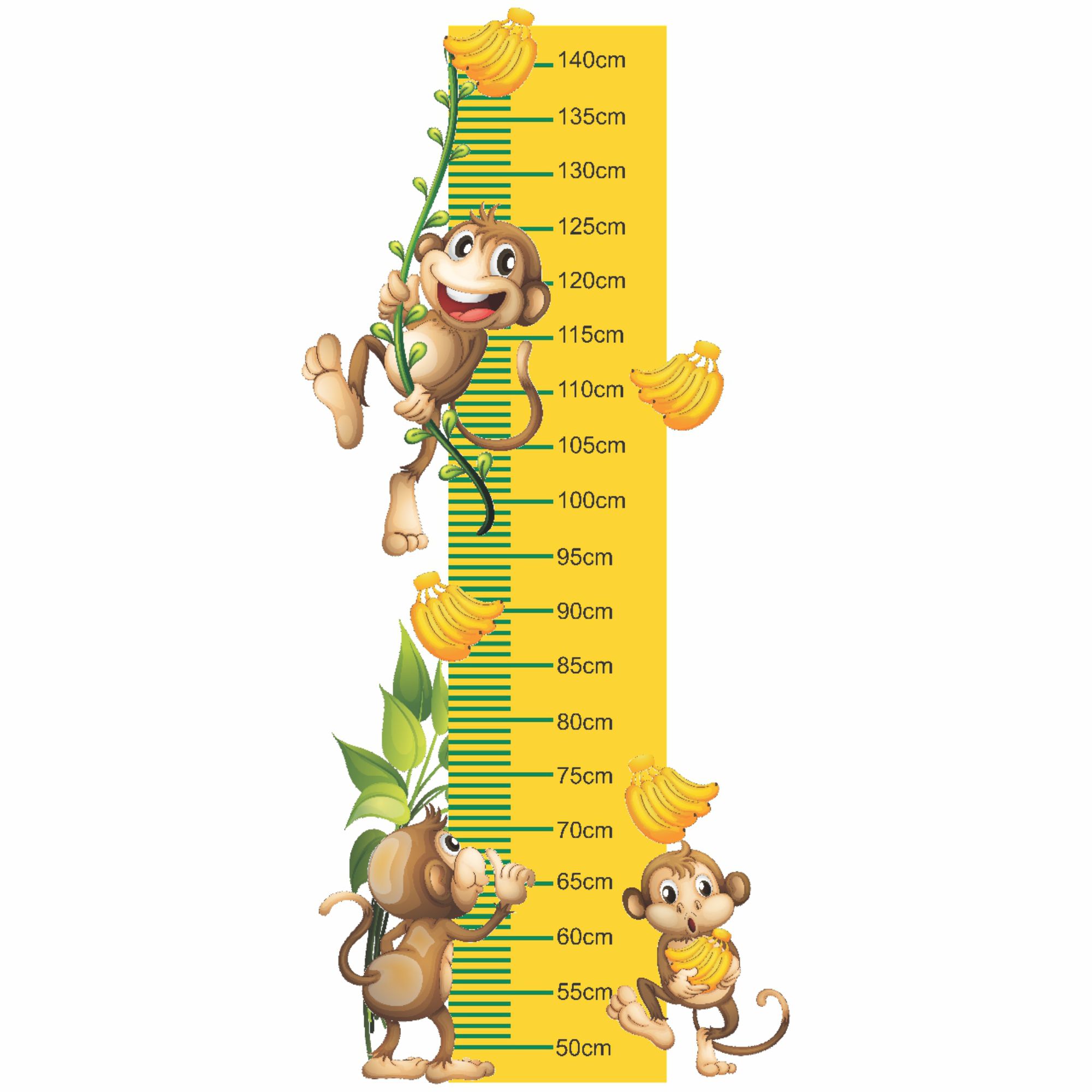متر اندازه گیری کودک طرح میمونهای بازیگوش