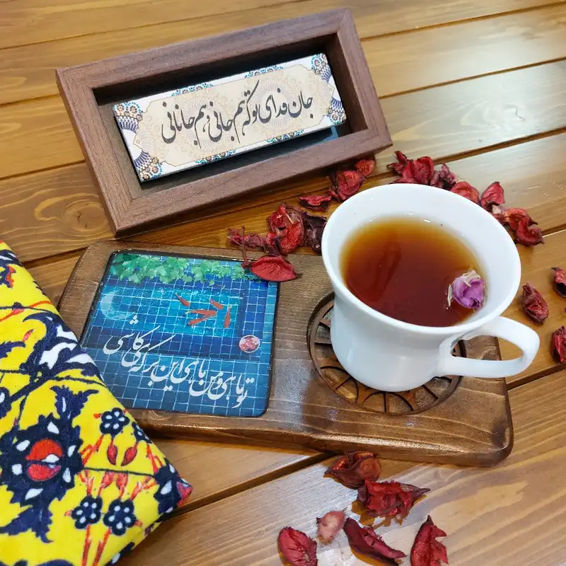 زیر لیوانی چوبی مدل 106