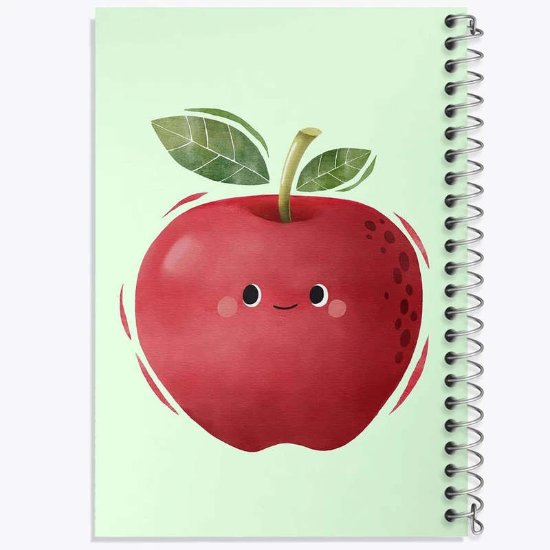 دفتر مشق 100 برگ خندالو طرح سیب کد 28408