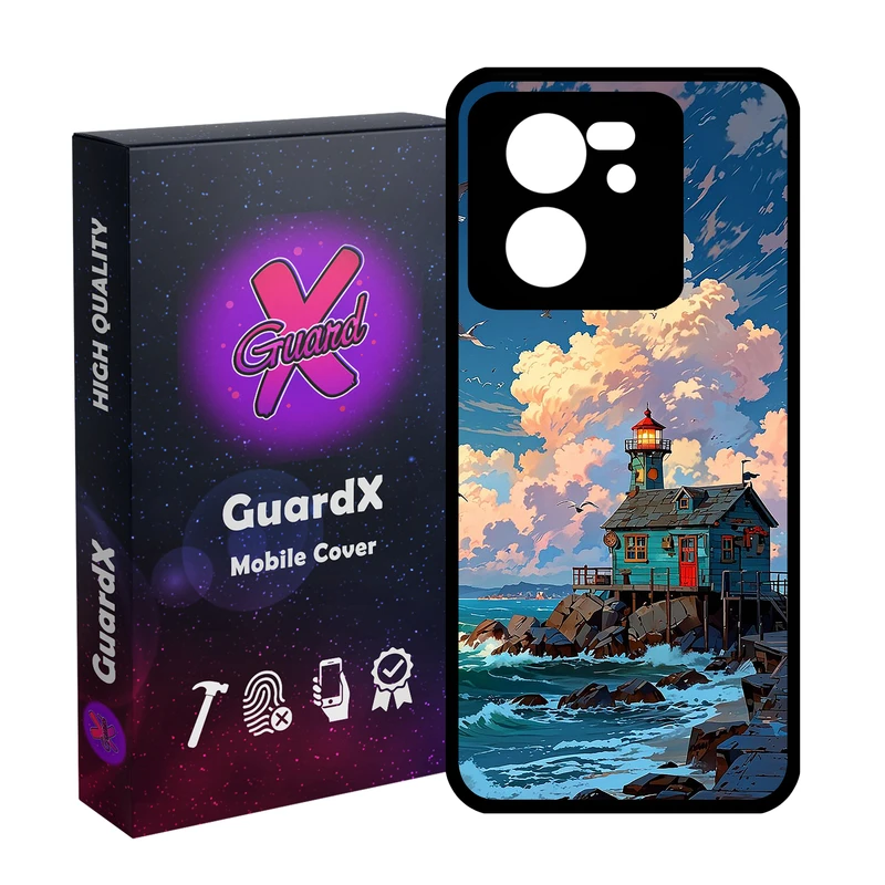کاور گارد ایکس طرح خانه دریا مدل Glass10772 مناسب برای گوشی موبایل شیائومی 13T/13T Pro/Redmi K60 Ultra