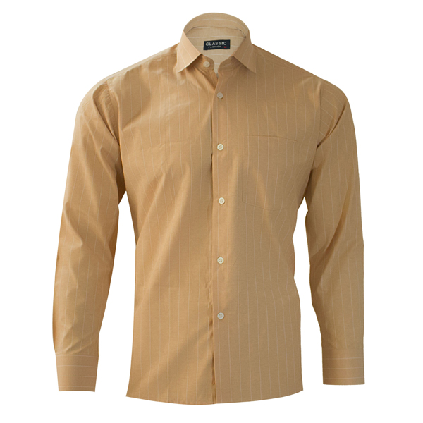 پیراهن مردانه مدل Classic013 رنگ کرم