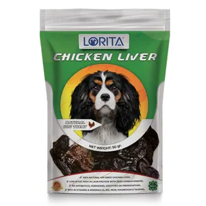 غذای تشویقی سگ لوریتا مدل DRIED CHICKEN LIVER وزن 50 گرم