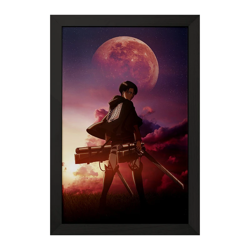 تابلو خندالو مدل انیمه اتک آن تایتان کد F817