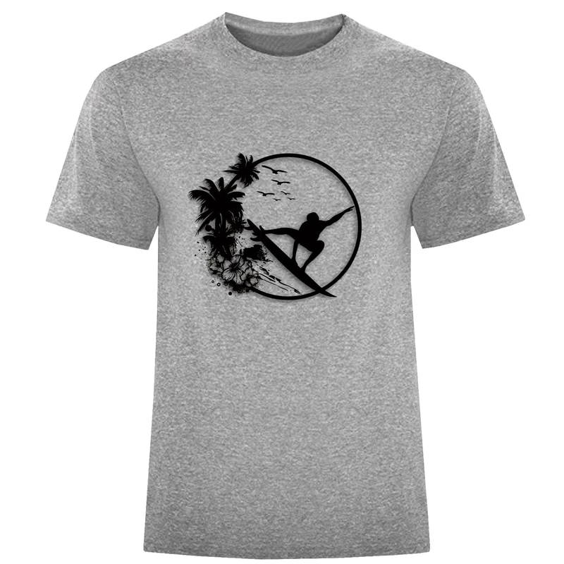 تی شرت آستین کوتاه مردانه مدل جزیره واسکیت D626