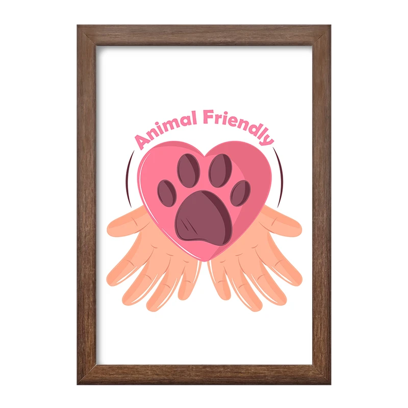 تابلو خندالو طرح حمایت از حیوانات کد 27343