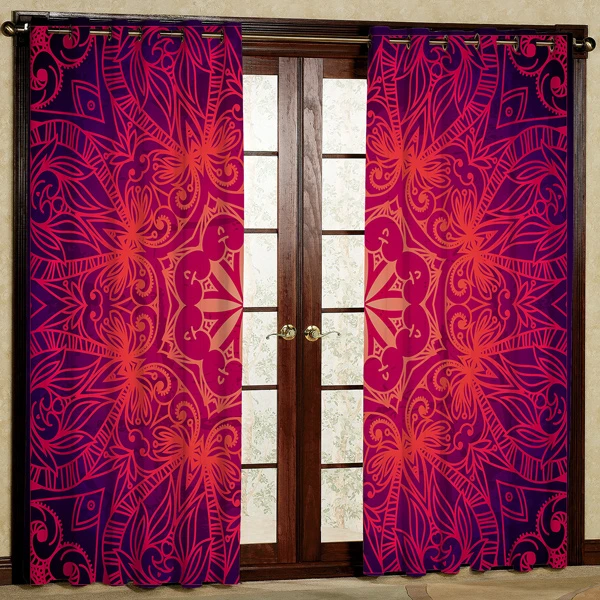 پرده مدل مخمل پانچی کد 7400 سایز 280x140 سانتی متر