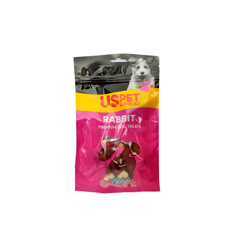  تشویقی سگ یو اس پت مدل دورپیچ طعم خرگوش وزن 100 گرم
