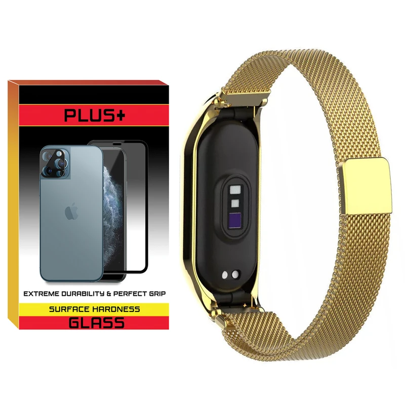 بند پلاس مدل Milanese PL مناسب برای ساعت هوشمند شیائومی Mi Band 7