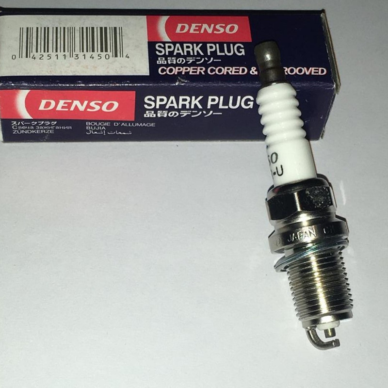 شمع خودرو دنسو مدل پایه کوتاه k20pru بسته 4 عددی